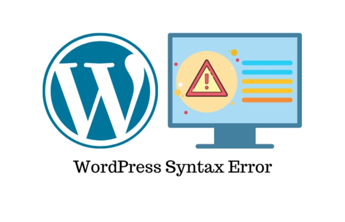 syntax error WordPress
